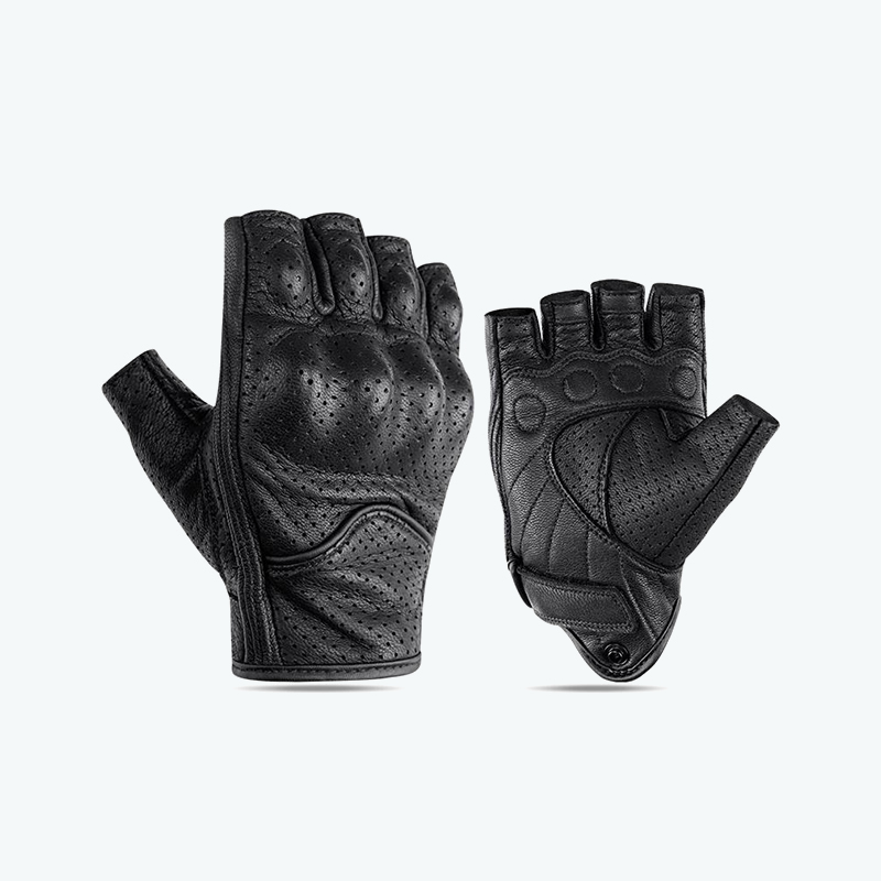 Windproof and Shock-Absorbing Fingerless Cycling Gloves