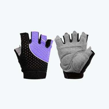 Color-Block Slip-On Gloves — Breathable & Sweat-Wicking
