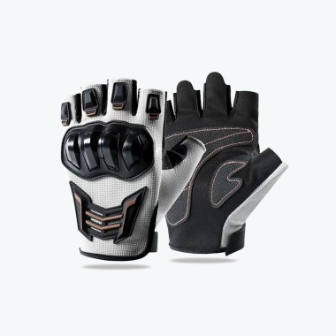 Breathable Non-slip Fingerless Motorcycle Riding Gloves