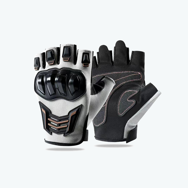 Breathable Non-slip Fingerless Motorcycle Riding Gloves