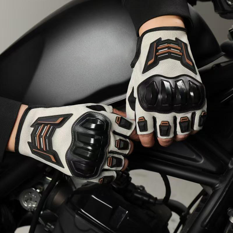 Breathable Non-slip Fingerless Motorcycle Riding Gloves Breathable Non-slip Fingerless Motorcycle Riding Gloves