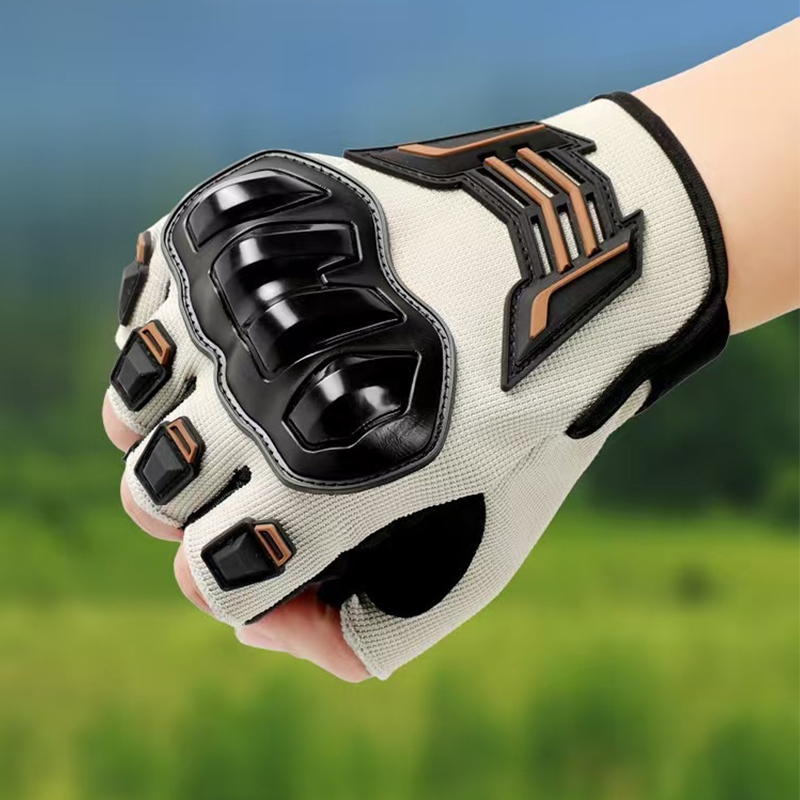 Breathable Non-slip Fingerless Motorcycle Riding Gloves Breathable Non-slip Fingerless Motorcycle Riding Gloves
