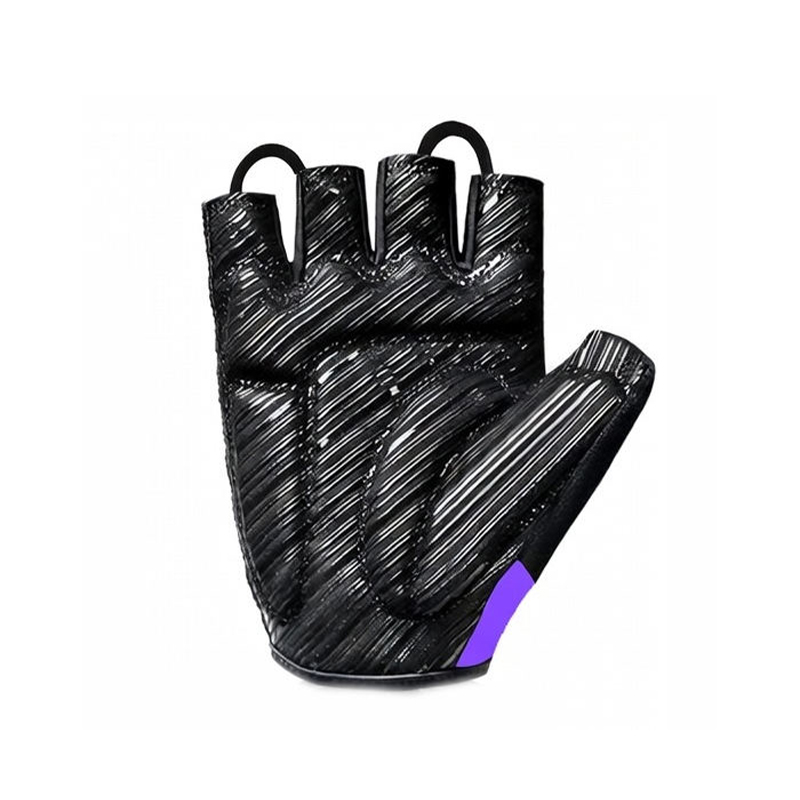 Thin Fingerless Black and Purple Racing Gloves Thin Fingerless Black and Purple Racing Gloves