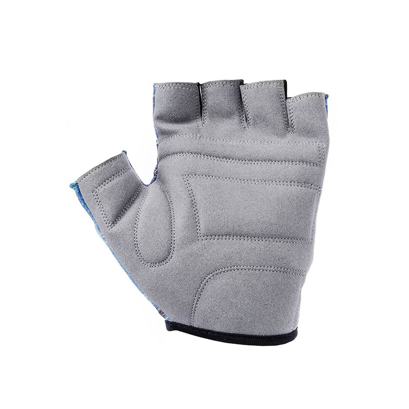 Blue Half-Finger Cycling Gloves Blue Half-Finger Cycling Gloves