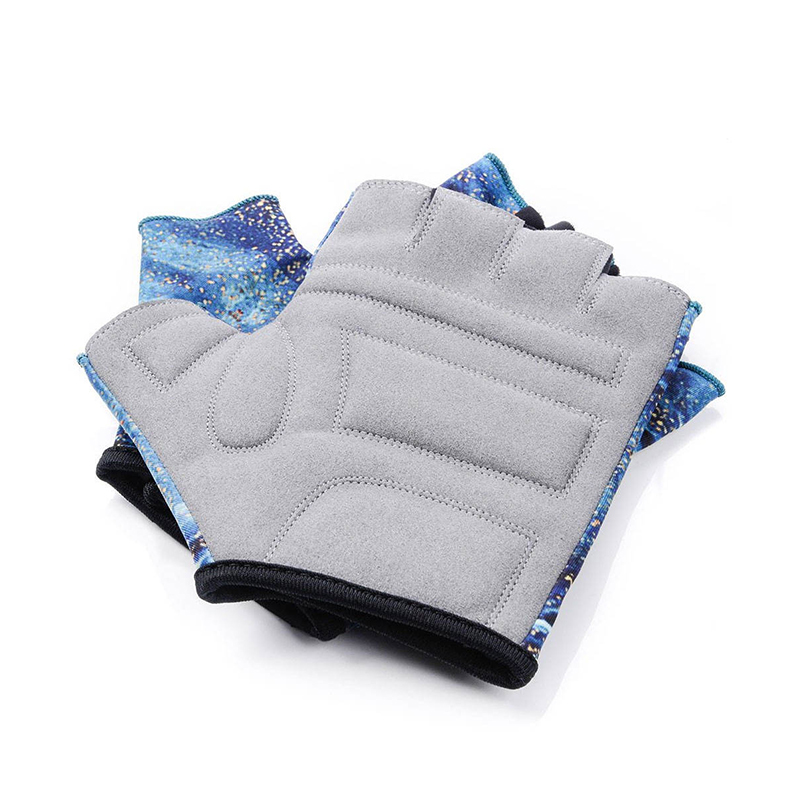 Blue Half-Finger Cycling Gloves Blue Half-Finger Cycling Gloves