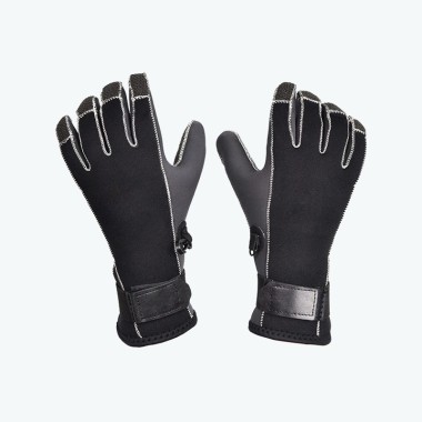 Color-block High-stretch Rubber Diving Gloves