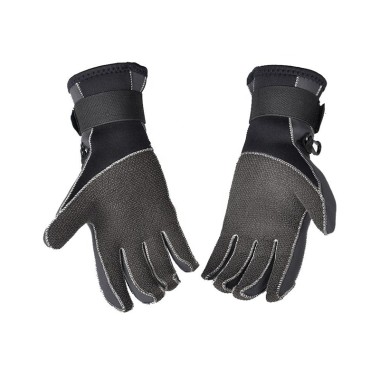 Color-block High-stretch Rubber Diving Gloves
