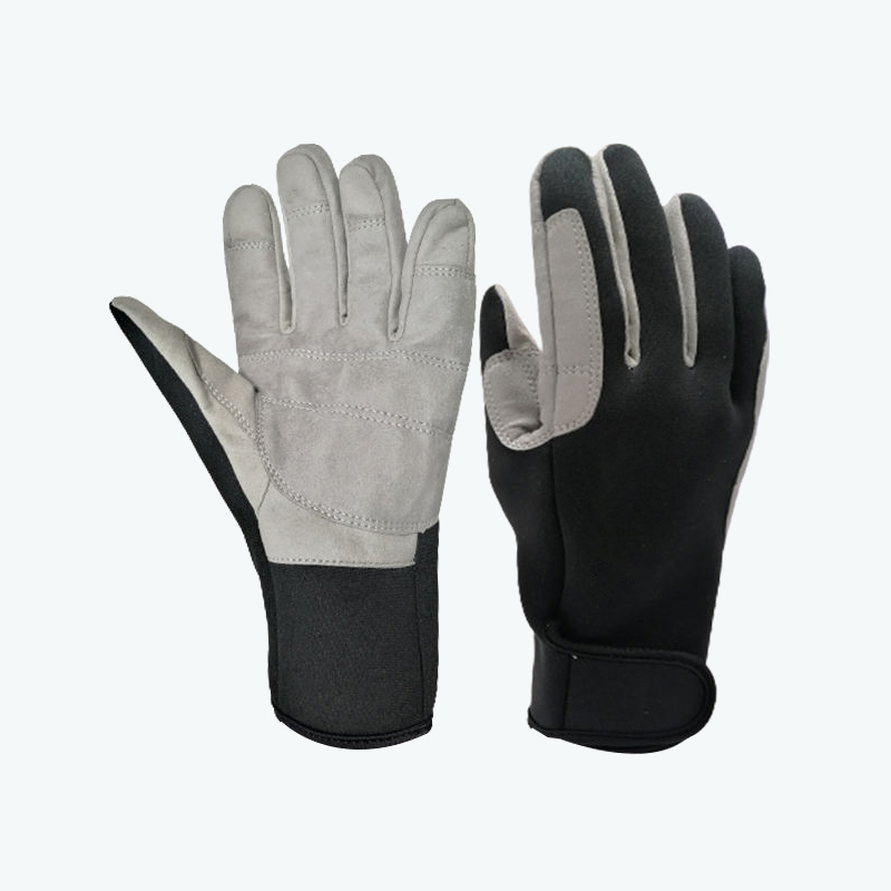 Color-block 2mm Anti-scratch Rubber Diving Gloves