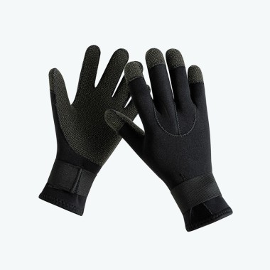 3mm Black Wear-Resistant Non-Slip Diving Gloves