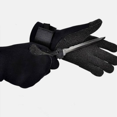 3mm Black Wear-Resistant Non-Slip Diving Gloves