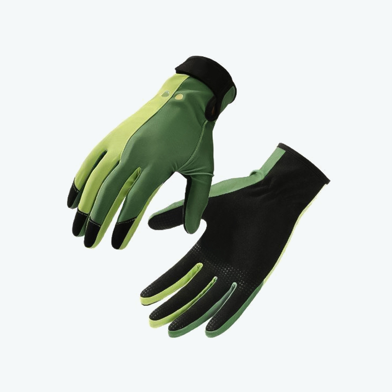Thickened Non-slip Green Microfiber Diving Gloves