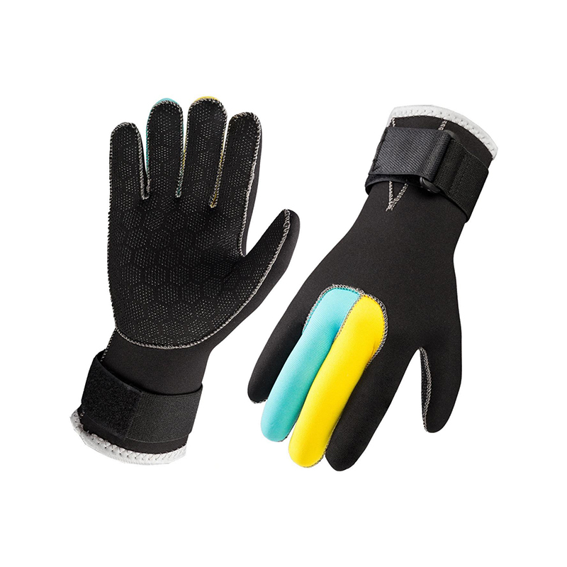 Color-block 3mm Non-slip Rubber Diving Gloves Color-block 3mm Non-slip Rubber Diving Gloves