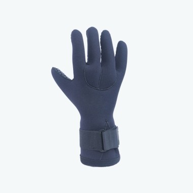 Blue Rubber Diving Gloves with Buckle Strap