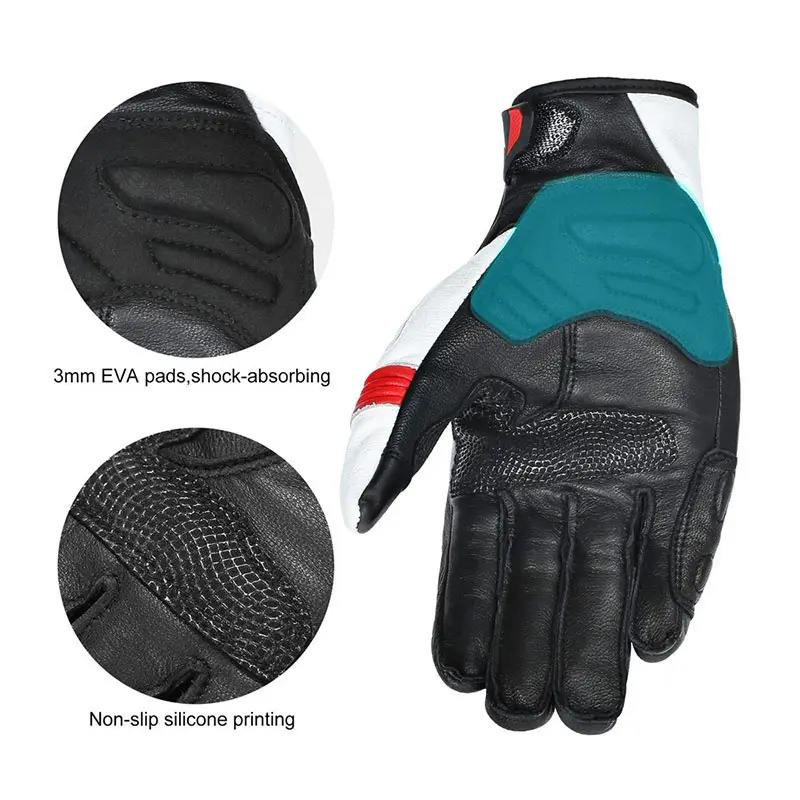 Genuine Leather Full-Finger Cycling Gloves with Touchscreen Compatibility Genuine Leather Full-Finger Cycling Gloves with Touchscreen Compatibility