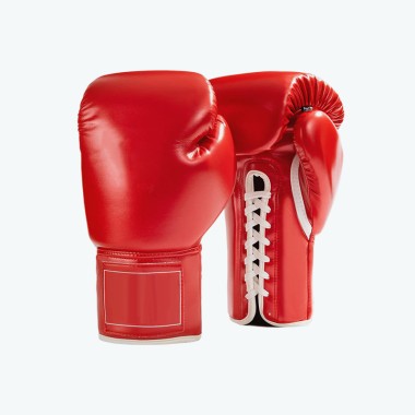 Lace-up PU Boxing Training Gloves