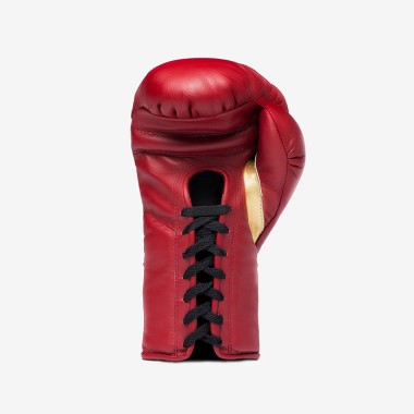 Red Genuine Leather Boxing Training Gloves