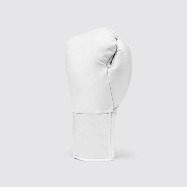 White Lace-Up Boxing Gloves