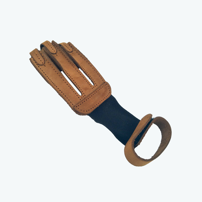 Adjustable Three-Finger Leather Archery Glove
