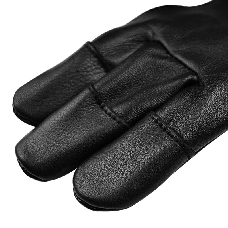 Black Sheepskin Three-Finger Archery Glove Black Sheepskin Three-Finger Archery Glove