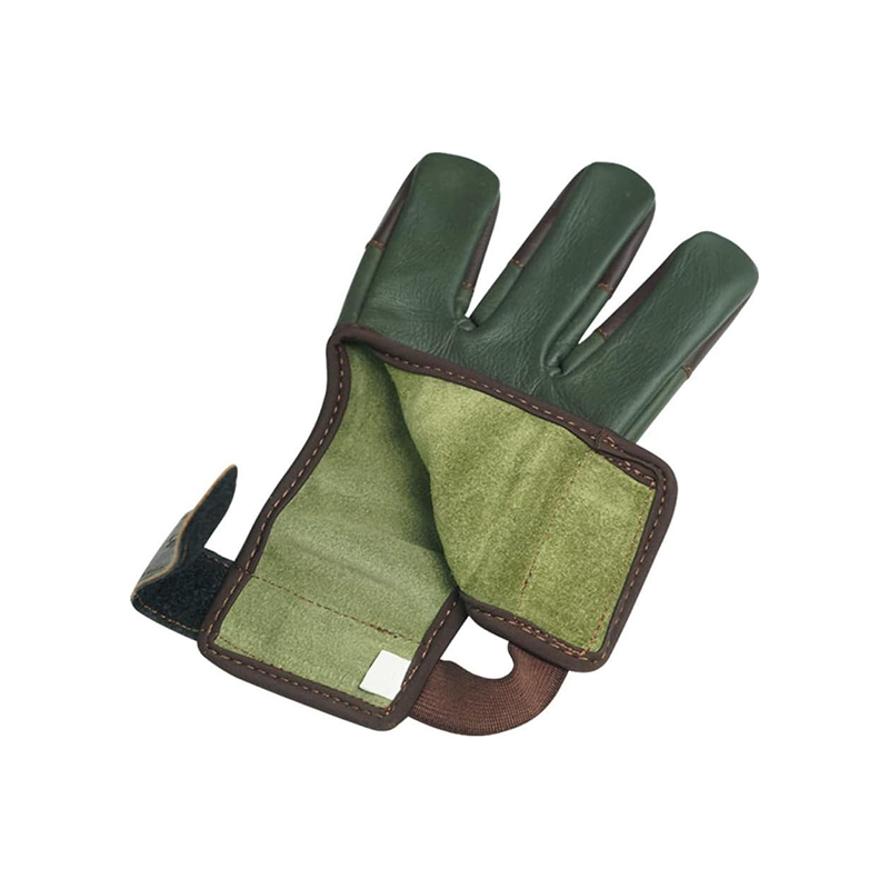 Green Leather Shooting Gloves Green Leather Shooting Gloves
