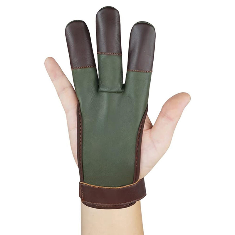 Green Leather Shooting Gloves Green Leather Shooting Gloves
