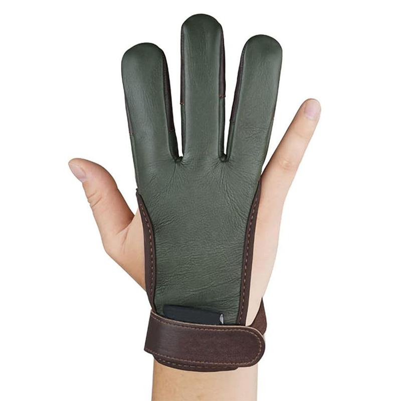 Green Leather Shooting Gloves Green Leather Shooting Gloves