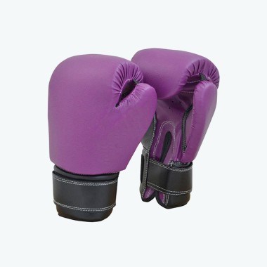 Professional Purple MMA Lace-up Gloves