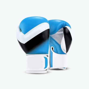 High-Quality Blue and White Boxing Gloves