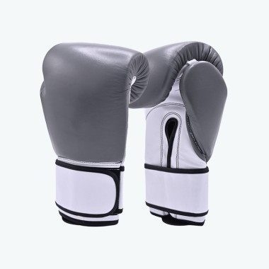 Lightweight Boxing Gloves in Thick Gray Leather
