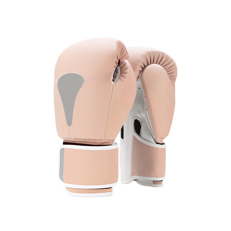 Beige PU Leather Boxing Training Gloves Beige PU Leather Boxing Training Gloves