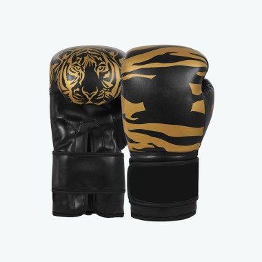 High Quality Printed Leather Boxing Gloves