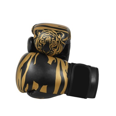 High Quality Printed Leather Boxing Gloves