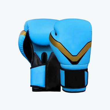 Sky-Blue Durable Boxing Gloves