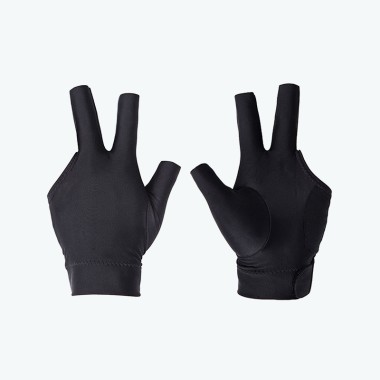Simple Black Three-Finger Billiard Glove