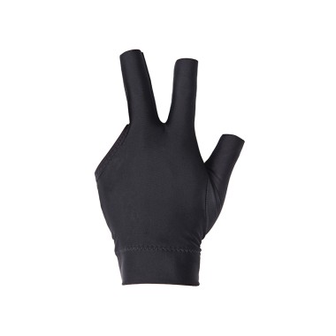 Simple Black Three-Finger Billiard Glove