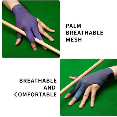 Green Three-Finger Snooker Glove