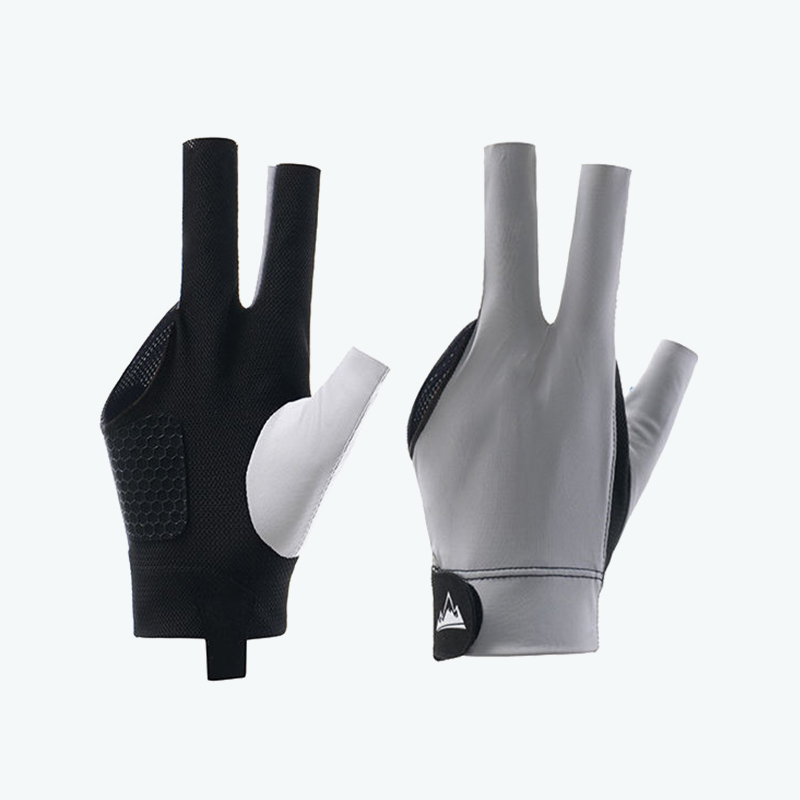 Breathable and Durable Grey Snooker Glove