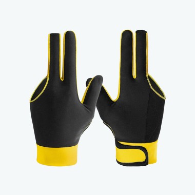 Three-Finger Two-Tone Velcro Snooker Glove