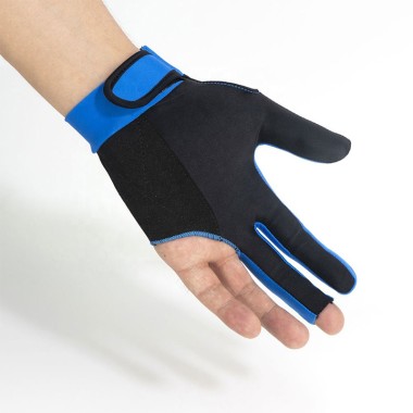 Three-Finger Two-Tone Velcro Snooker Glove