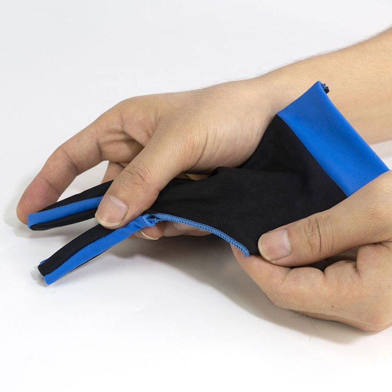 Three-Finger Two-Tone Velcro Snooker Glove Three-Finger Two-Tone Velcro Snooker Glove