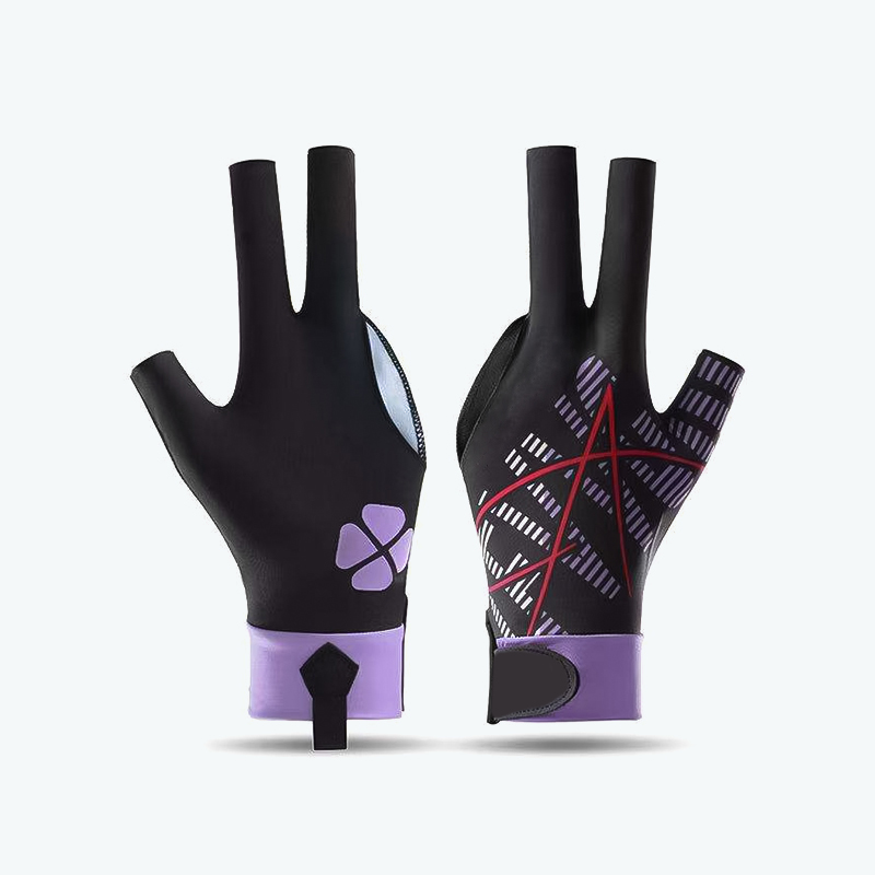 Two-Tone Patterned Non-Slip Billiard Glove