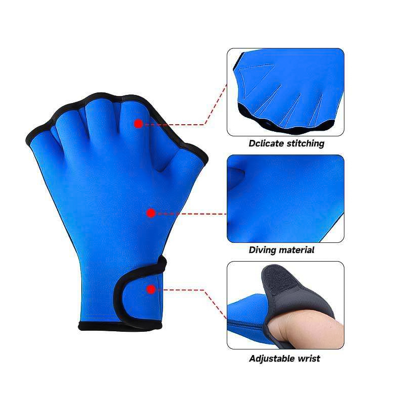3mm Blue Fishing and Snorkeling Gloves 3mm Blue Fishing and Snorkeling Gloves