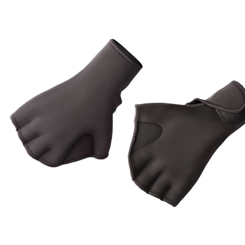 Waterproof Black Neoprene Fingerless Diving Gloves Waterproof Black Neoprene Fingerless Diving Gloves